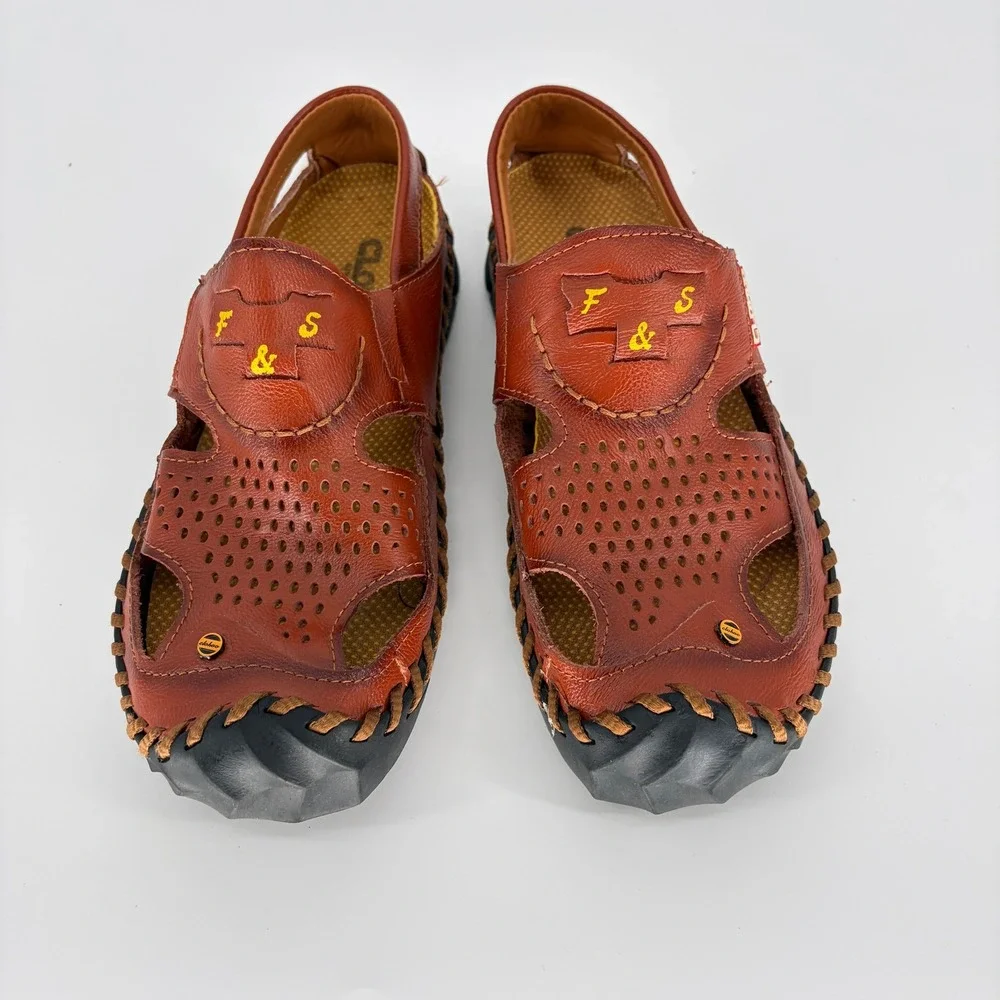 CLOHOO mens leather